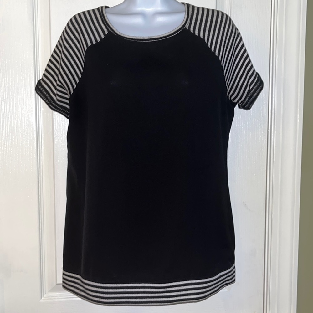 Sanctuary Blouse with Striped Trim- Size M